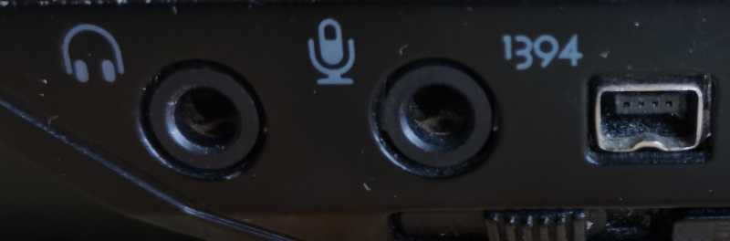 Fig.1: IEEE 1394 (aka Firewire) port